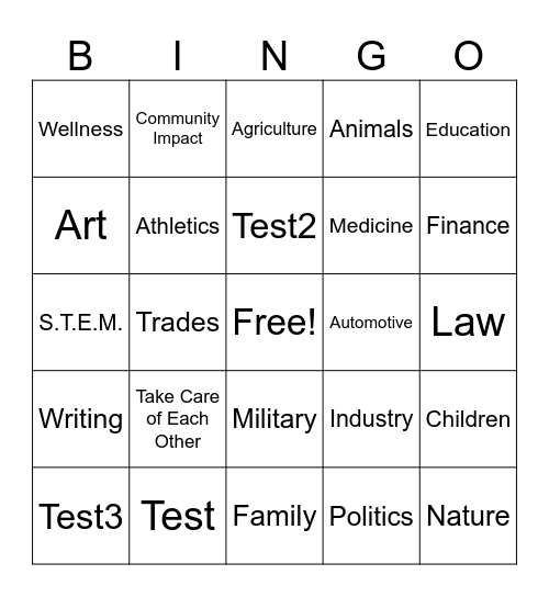 Women Bingo Card