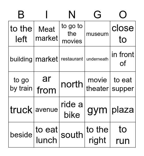 U3 te acuerdas Bingo Card