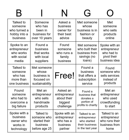 BHM Black Xcellence Bingo Card