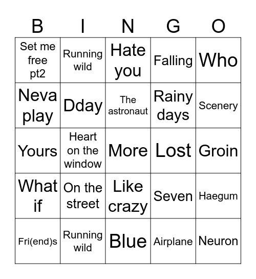 mysticalbarbi Bingo Card