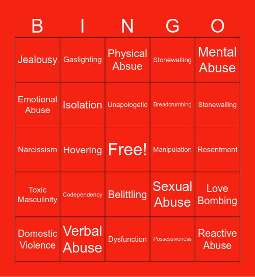 A Streetcar Named Desire Bingo Card