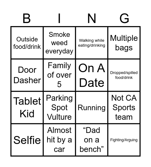 Palladio Bingo Card