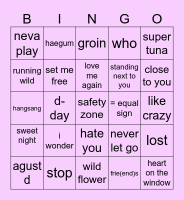 luvlytannies7 Bingo Card