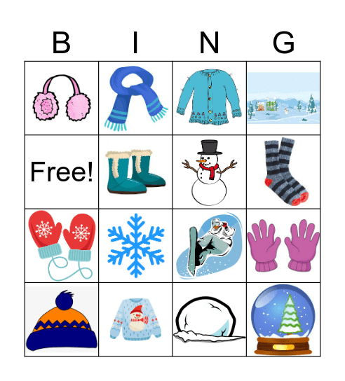 SNOW Bingo Card