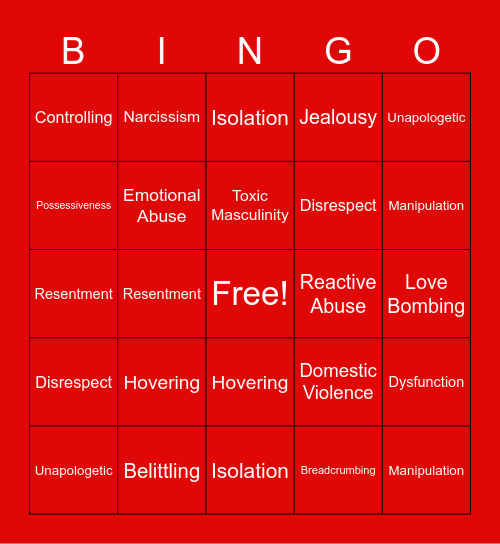 A Streetcar Named Desire Bingo Card