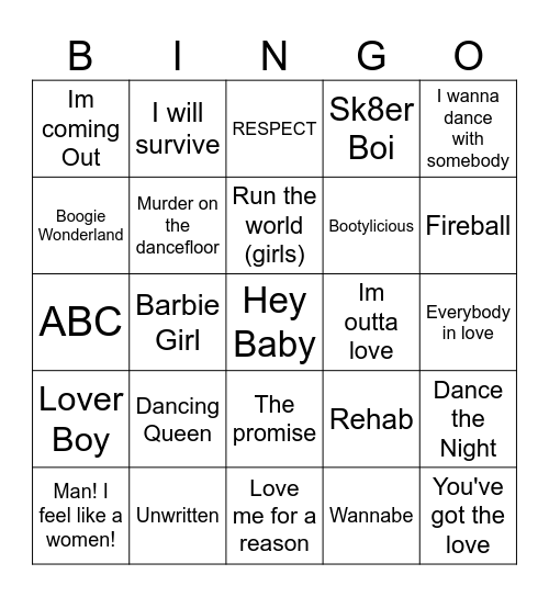 BIRTHDAY BINGO BEATS! Bingo Card