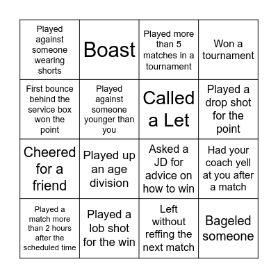 UST MARCH BREAK BINGO Card