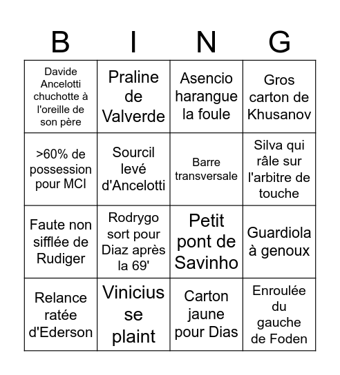 RMA-MCI Bingo Card