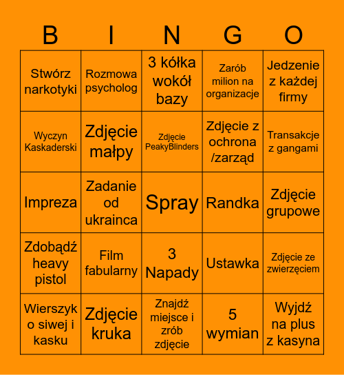 BINGO LAS CARTAS Bingo Card