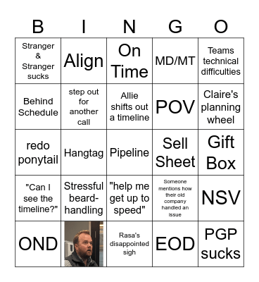 Innovation Bingo Card