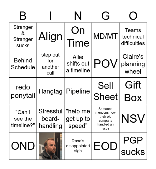 Innovation Bingo Card