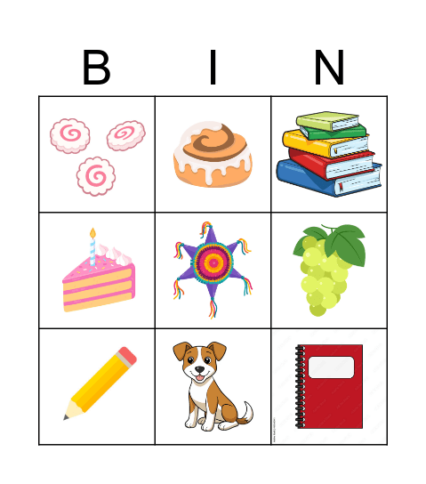 MAXWELL’S BIRTHDAY Bingo Card