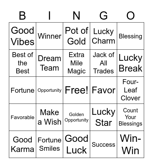 Employee Appreciation Celebration 2025 Bingo Card