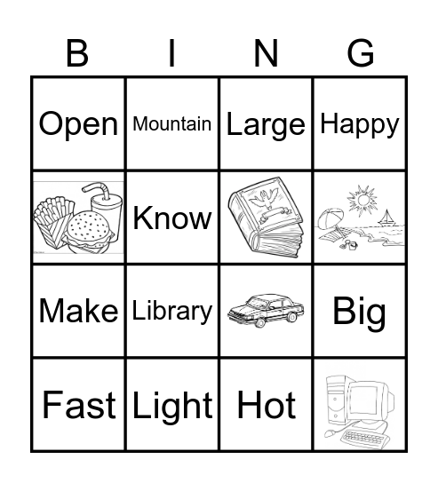 FUN HOUR!!! Bingo Card