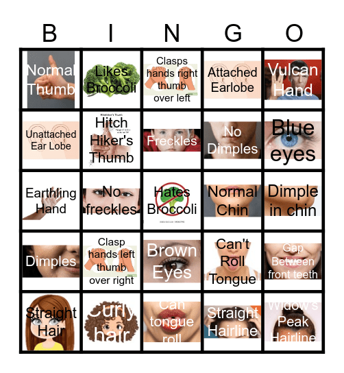 Genetics Bingo Card