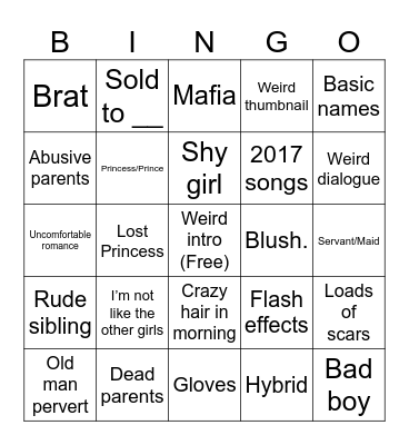 Gacha GLMM Bingo!! Bingo Card