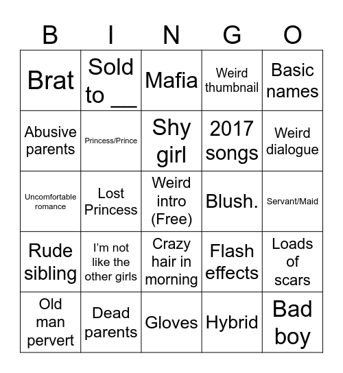 Gacha GLMM Bingo!! Bingo Card