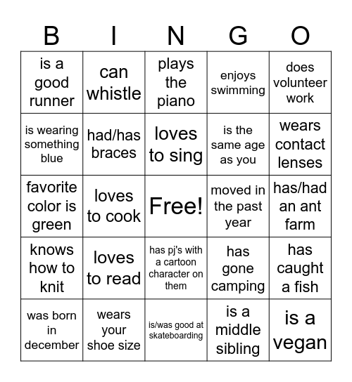 Stavitsky & Associates Bingo Card