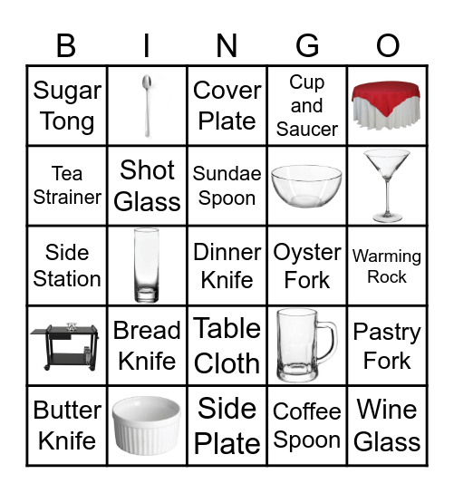 EQUIPMENT Bingo Card