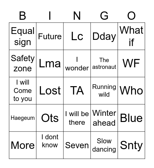 Prodmygiii Bingo Card