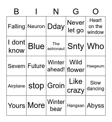 Prodmygiii Bingo Card