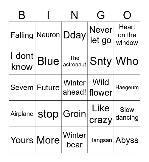 Prodmygiii Bingo Card