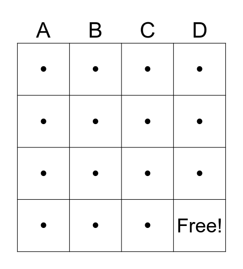 Transformation BINGO!! Bingo Card