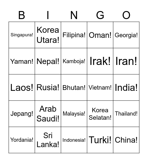 @BU00JIWON Bingo Card