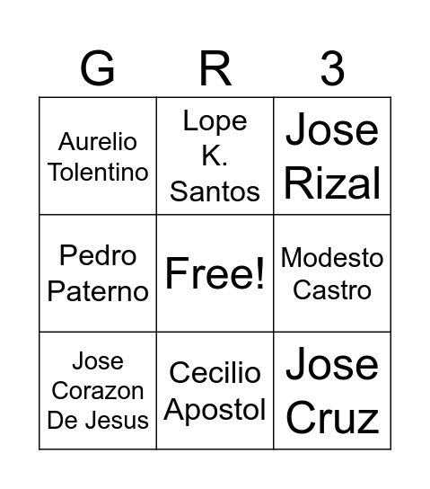 Bingo Card Bingo Card