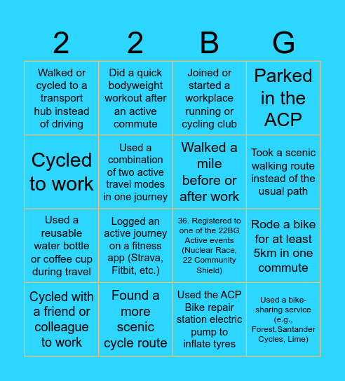 ATW Bingo! Bingo Card