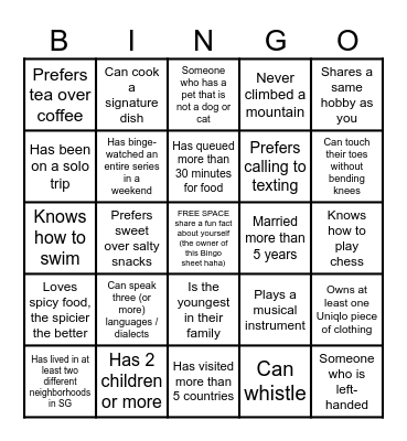 SNCF ELP Leadership Camp 2025 Bingo Card