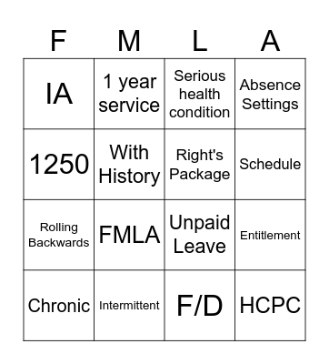 Fun Friday Huddle 02/21/2025 Bingo Card