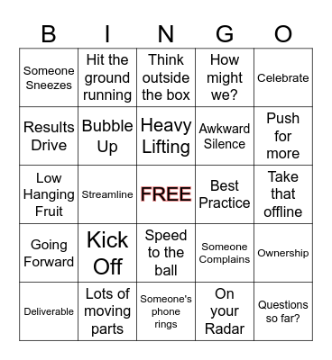 BINGO! Bingo Card