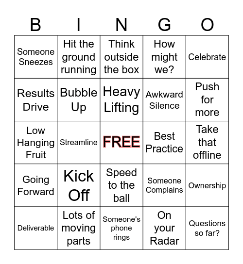 BINGO! Bingo Card