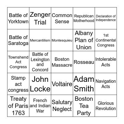 Bingo Card