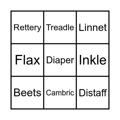 The Threads That Bind Us Bingo Card
