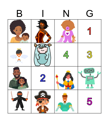 Bloom Junior Lesson 1 Bingo Card