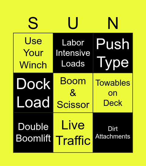 L/UL Bingo Card Bingo Card