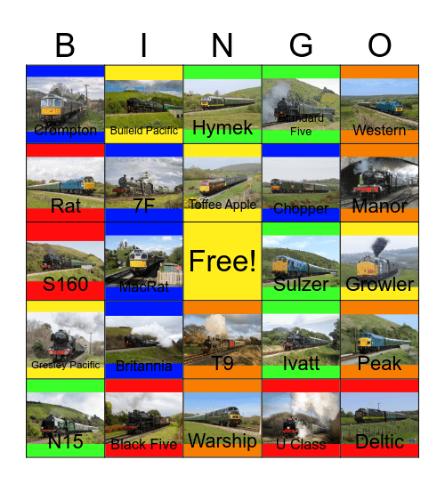 Swanage Railway-Past to the Present Bingo Card