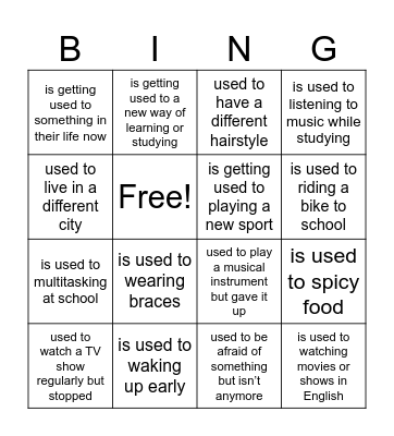Find someone who... Bingo Card