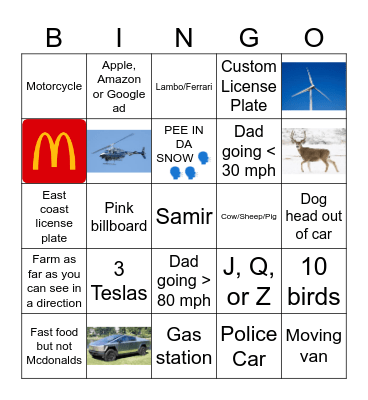 John Porkius Bingo Card
