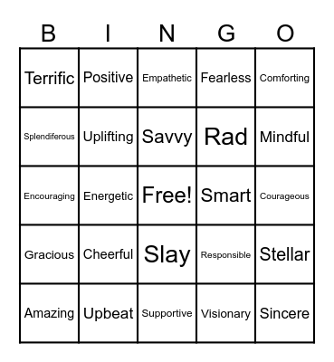 KINDNESS BINGO Card