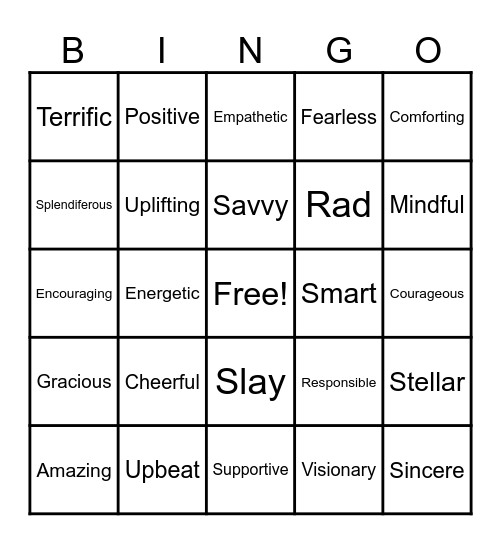 KINDNESS BINGO Card