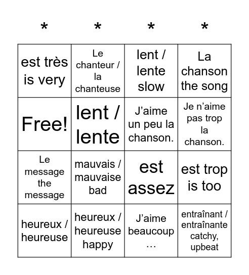 Loto Bingo Card