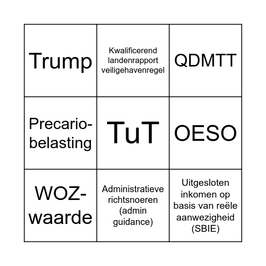 Bingo Card