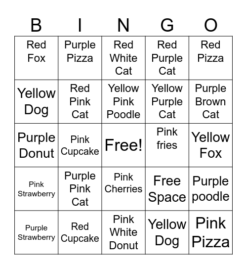 Happy birthday Sarah! Bingo Card