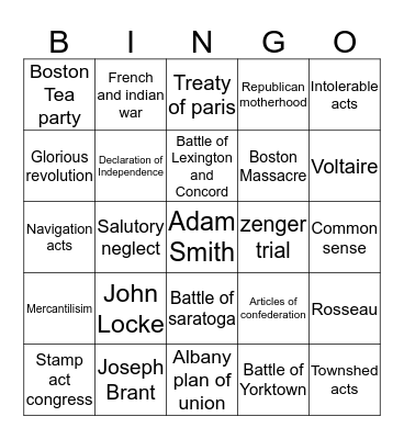 Bingo Card