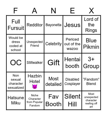 Photo Bingo Card