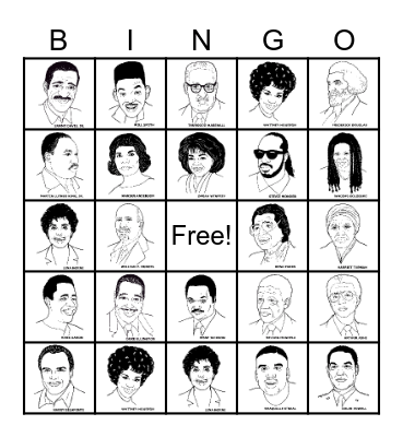 BLACK HISTORY MONTH Bingo Card