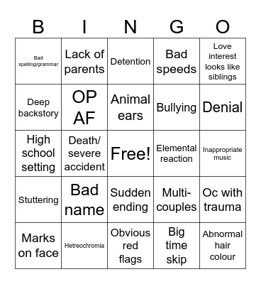 Gacha bingoooo Bingo Card